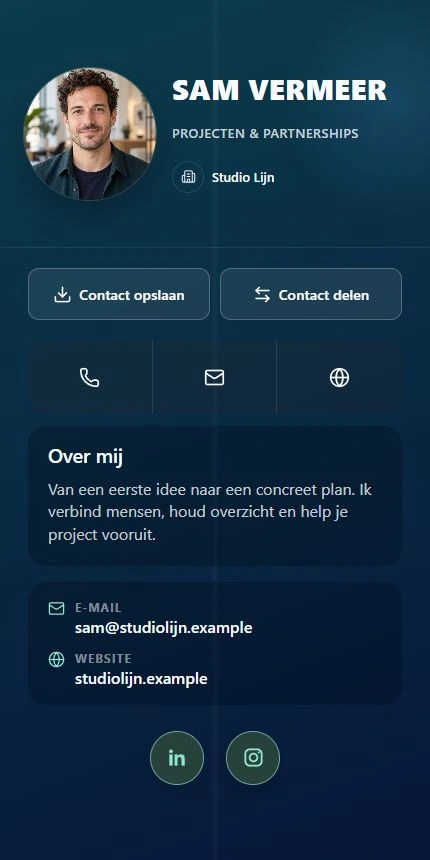 Digitale kaart van Sam Vermeer, Studio Lijn, Projecten en partnerships